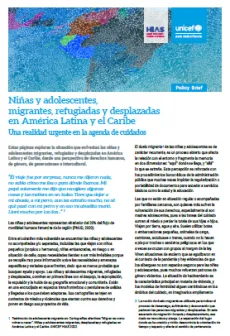 Portada Ninas y adolescentes, migrantes, refugiadas y desplazadas