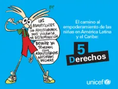 Portada El camino al empoderamiento de las ni&ntilde;as en Am&eacute;rica Latina y el Caribe: 5 derechos