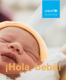 Portada documento consejos y recomendaciones para la madre y el beb&eacute; durante y desp&uacute;es del embarazo, imagen de un bebe dormido.