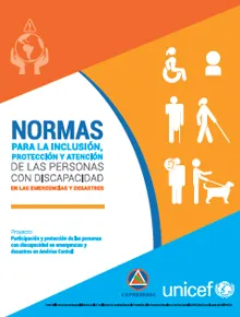 Portada publicaci&oacute;n Normas para la inclusi&oacute;n, protecci&oacute;n y atenci&oacute;n de personas con discapacidad en las emergencias y desastres