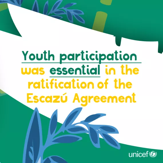 Youth participation Escaz&uacute; Agreement