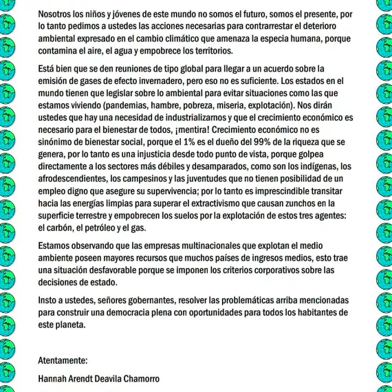 carta de Hannah