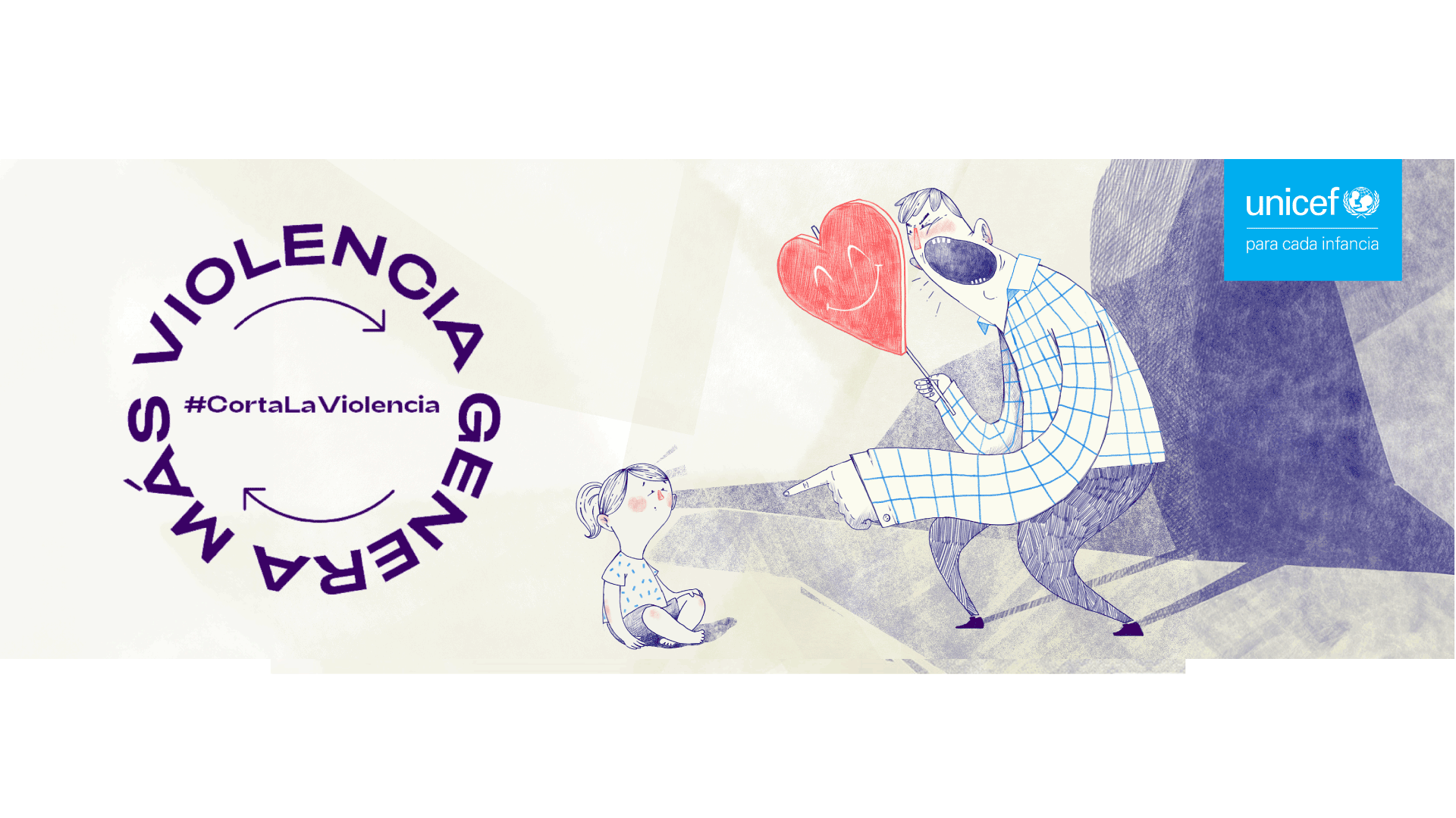 Imagen que muestra a un adulto gritando a un ni&ntilde;o y en la que se lee 2 de cada 3 ni&ntilde;os y adolescentes de Am&eacute;rica Latina y el Caribe sufren violencia en el hogar como forma de crianza.