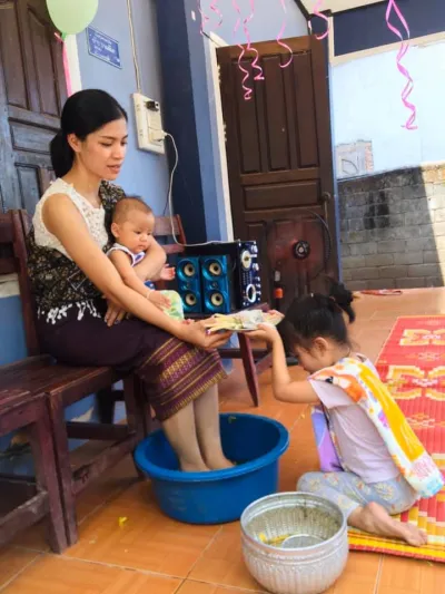 Children with mother