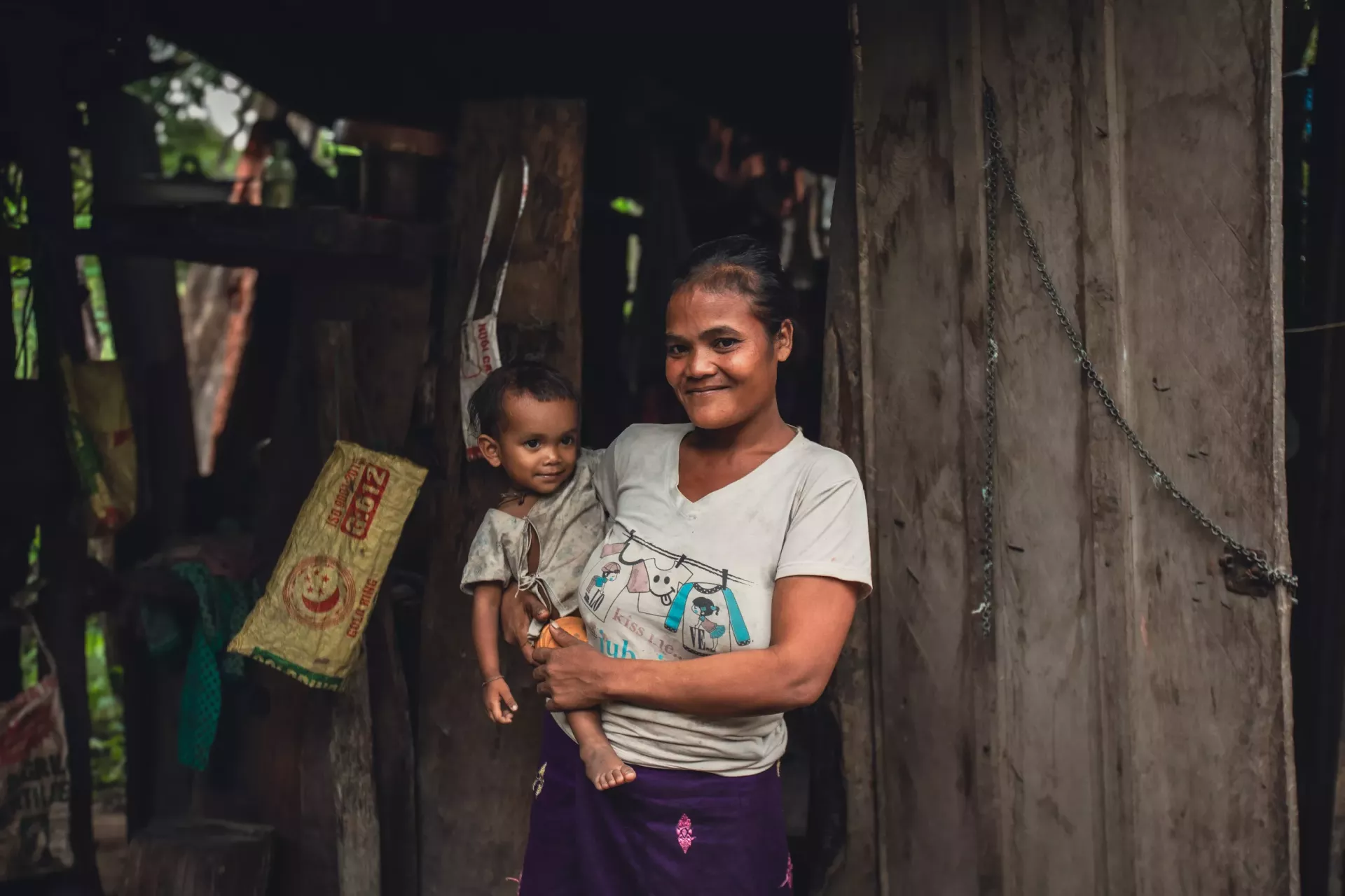 Souksamay and her daughter