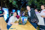 Dr.S. Steve Arounsack Southeast Asia Story Trust  Signture Raya and the Last Dragon Movie show at Sinouk coffee.