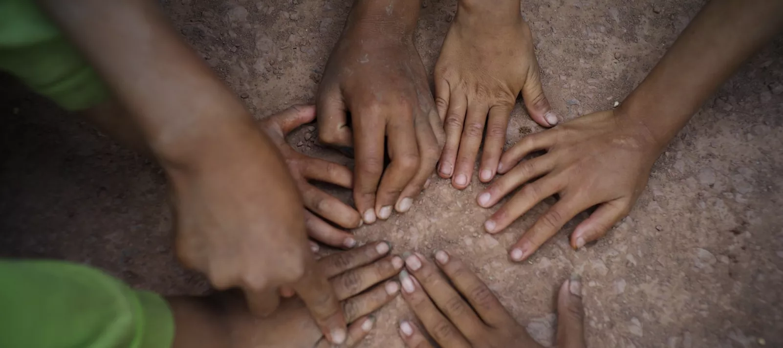 Children is playing in remote area