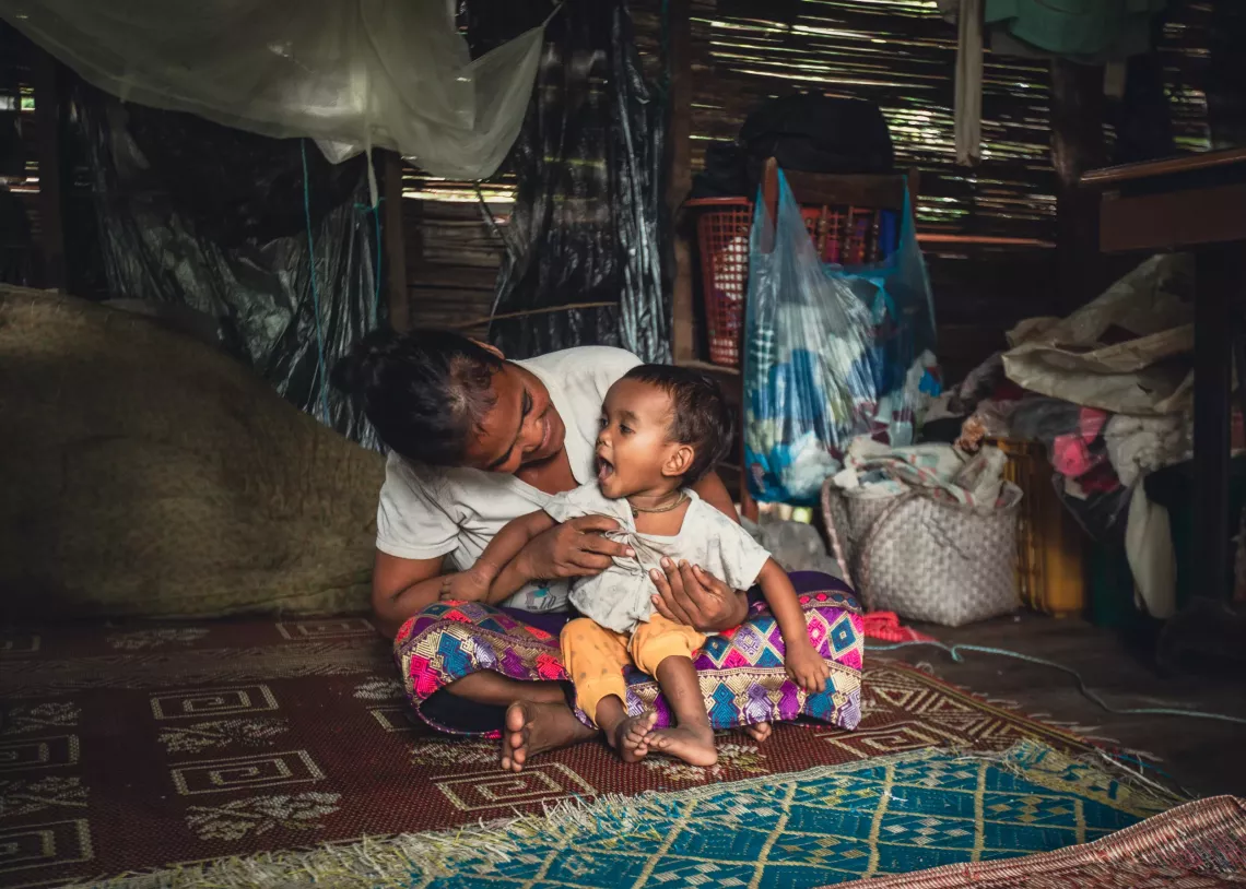 Souksamay and her daughter