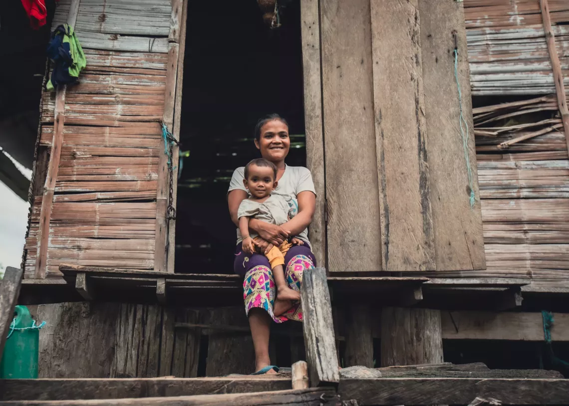 Souksamay and her daughter
