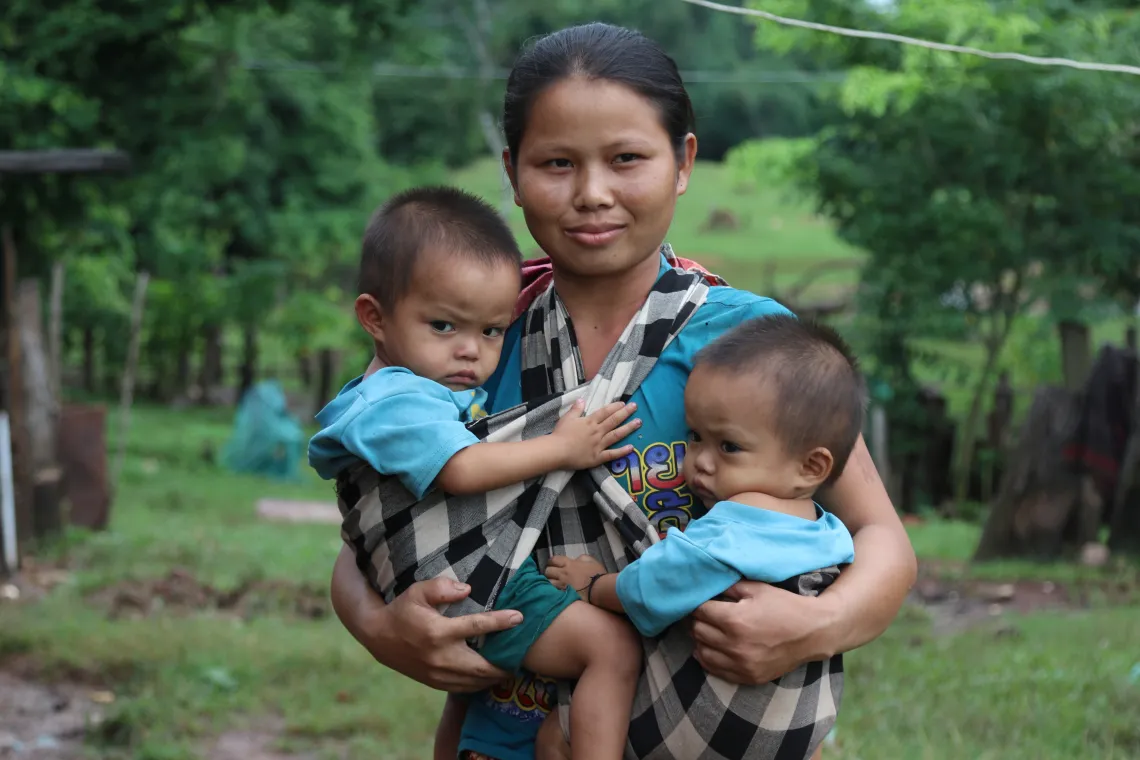 Aht was married at a very young age, and works at the farm with her husband. 