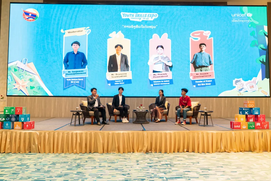 Panel discussion at Youth Skills Expo