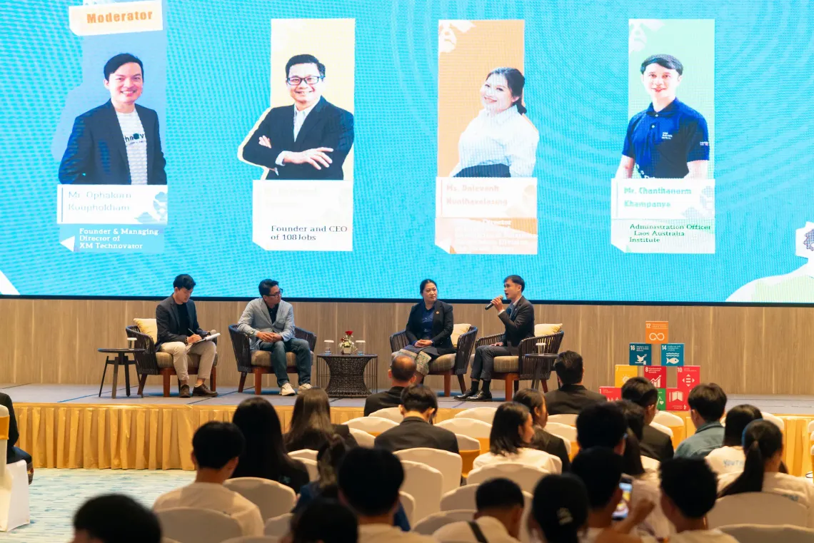 A panel discussion at Youth Skills Expo