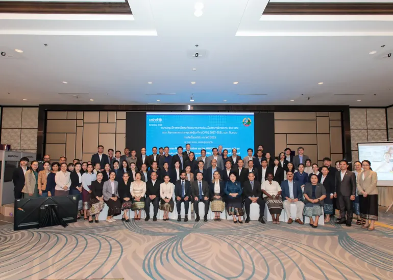UNICEF with the government at CPD meeting