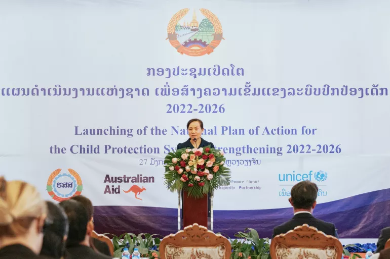 Lao PDR Launches First Ever National Plan of Action to Strengthen Child ...