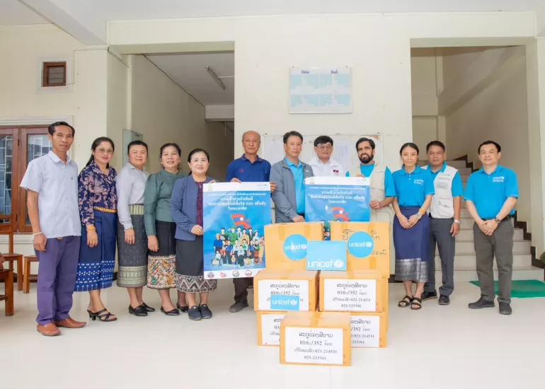  Ministry of Education and Sports-UNICEF Visit Flood-Affected Schools and deliver education supplies in Luang Namtha.