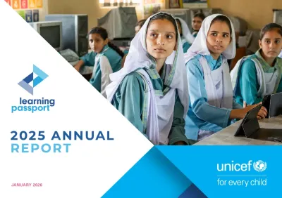 Pakistan girls using the Learning Passport