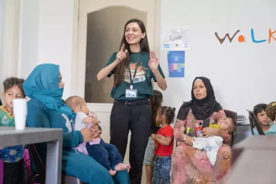 During a session at Makani center in Sammuniyeh Akkar