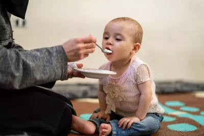 Amena, 1 year old at her household in Baalbeck