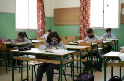 Children inside the classroom