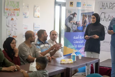 During a session at Makani center in Sammuniyeh Akkar