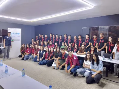 Youth during the educational session