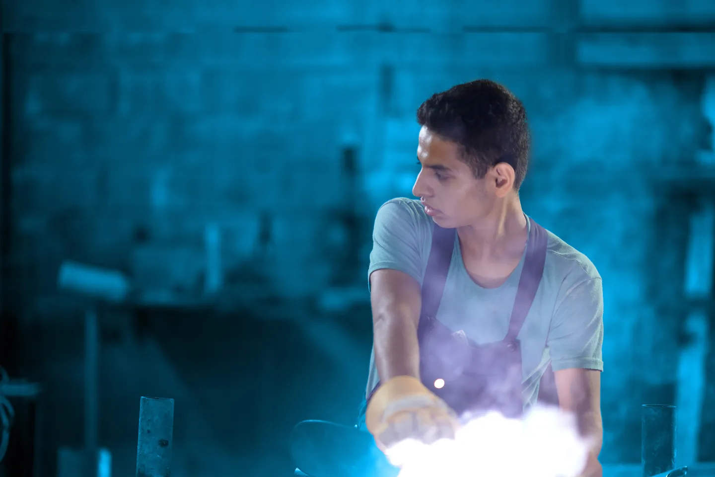 Mhammad Saiid Bakkou, 17 years old from Syria - Blue effect 