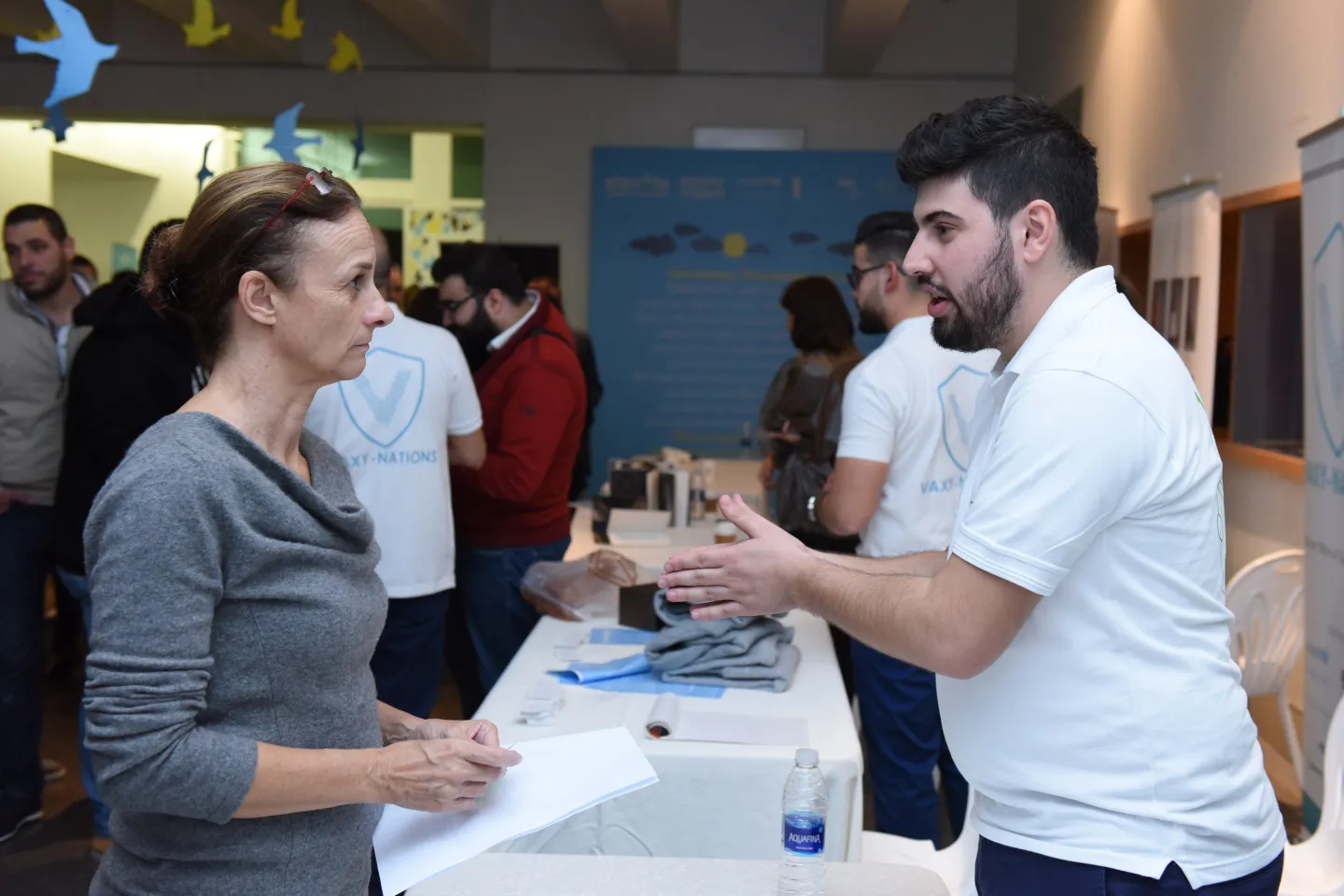 UNICEF Representative in Lebanon with youth