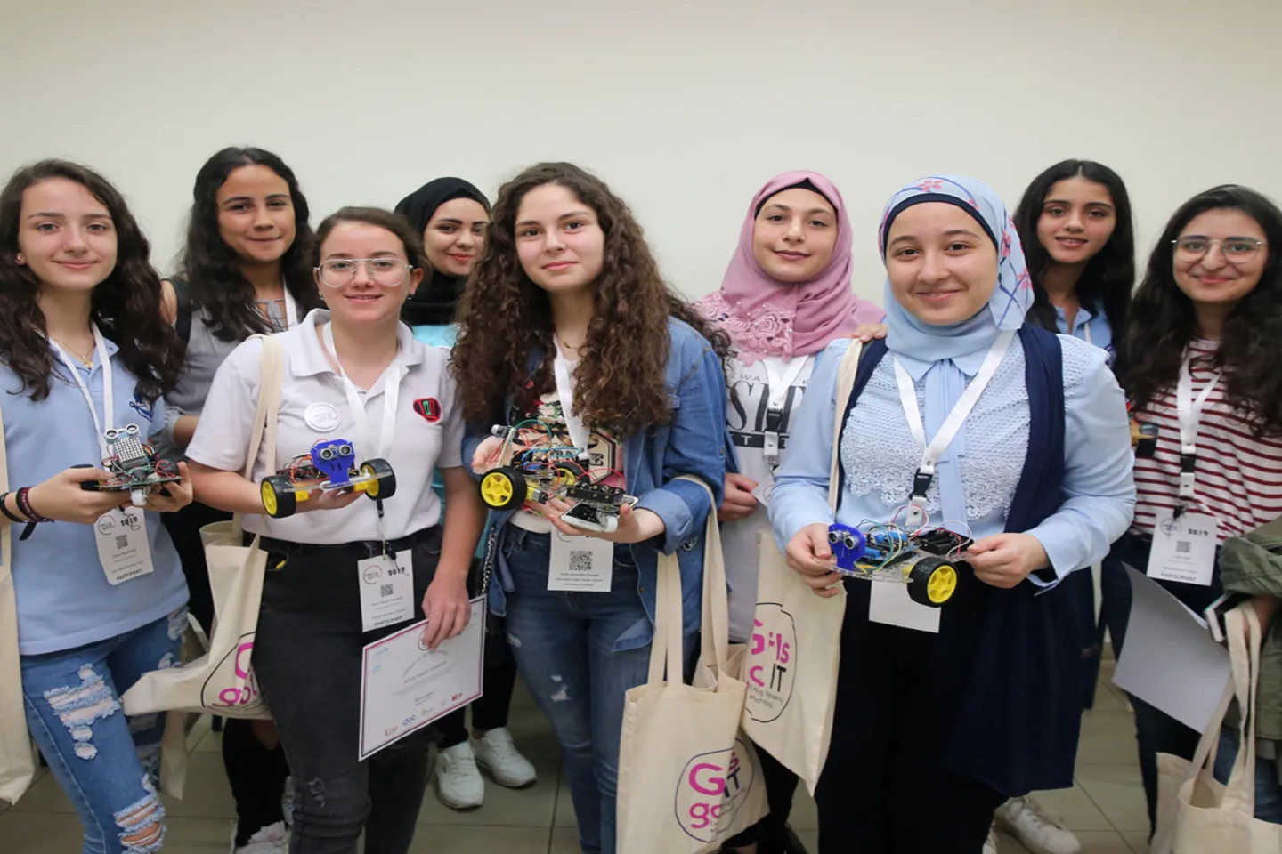 Young girls during one of  GGIT's workshops