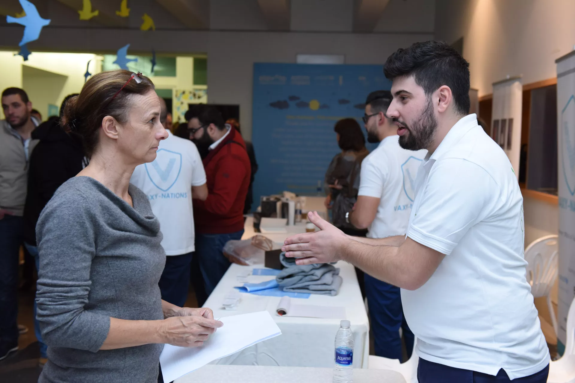 UNICEF Representative in Lebanon with youth