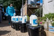 Bleach being distributed