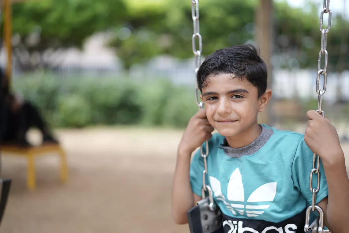 Eight-year-old Mohammed Awad  
