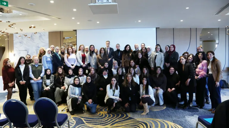 During the Caseworkers certificates distribution event  