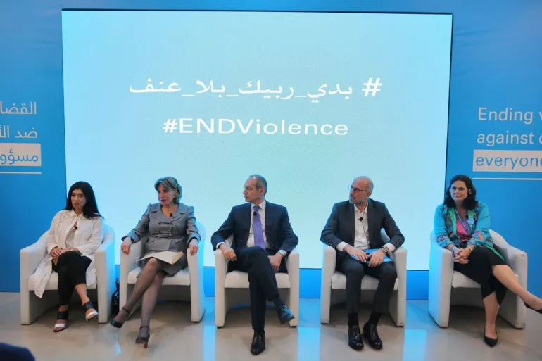 Right to left Violet Warnery,Abdallah Ahmad,Fady Yarak,Mayssam Noueiri, Pamela Zgheib