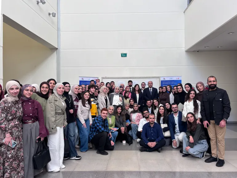 Group photo after the consultations sessions at the Lebanese University in Tripoli