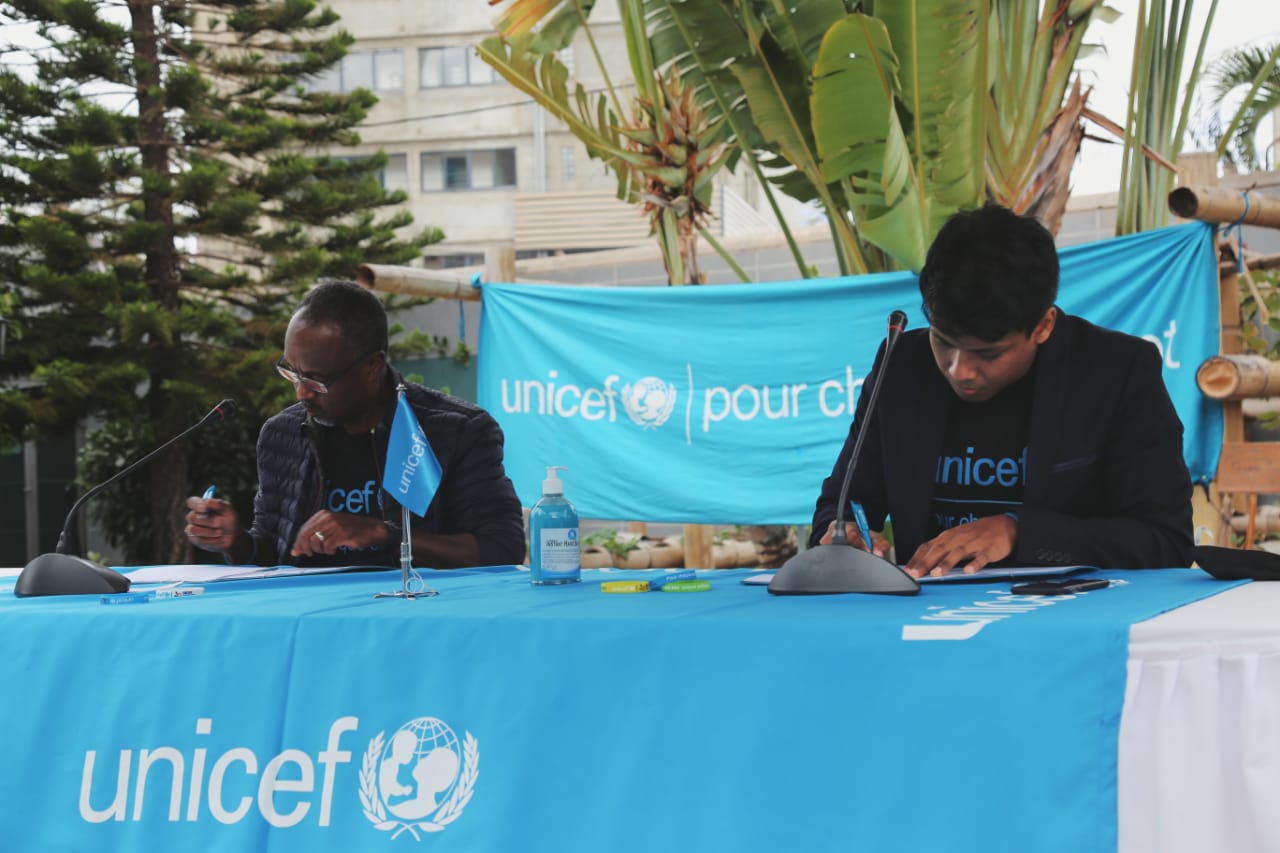 Signature de la convention entre Mirado et UNICEF