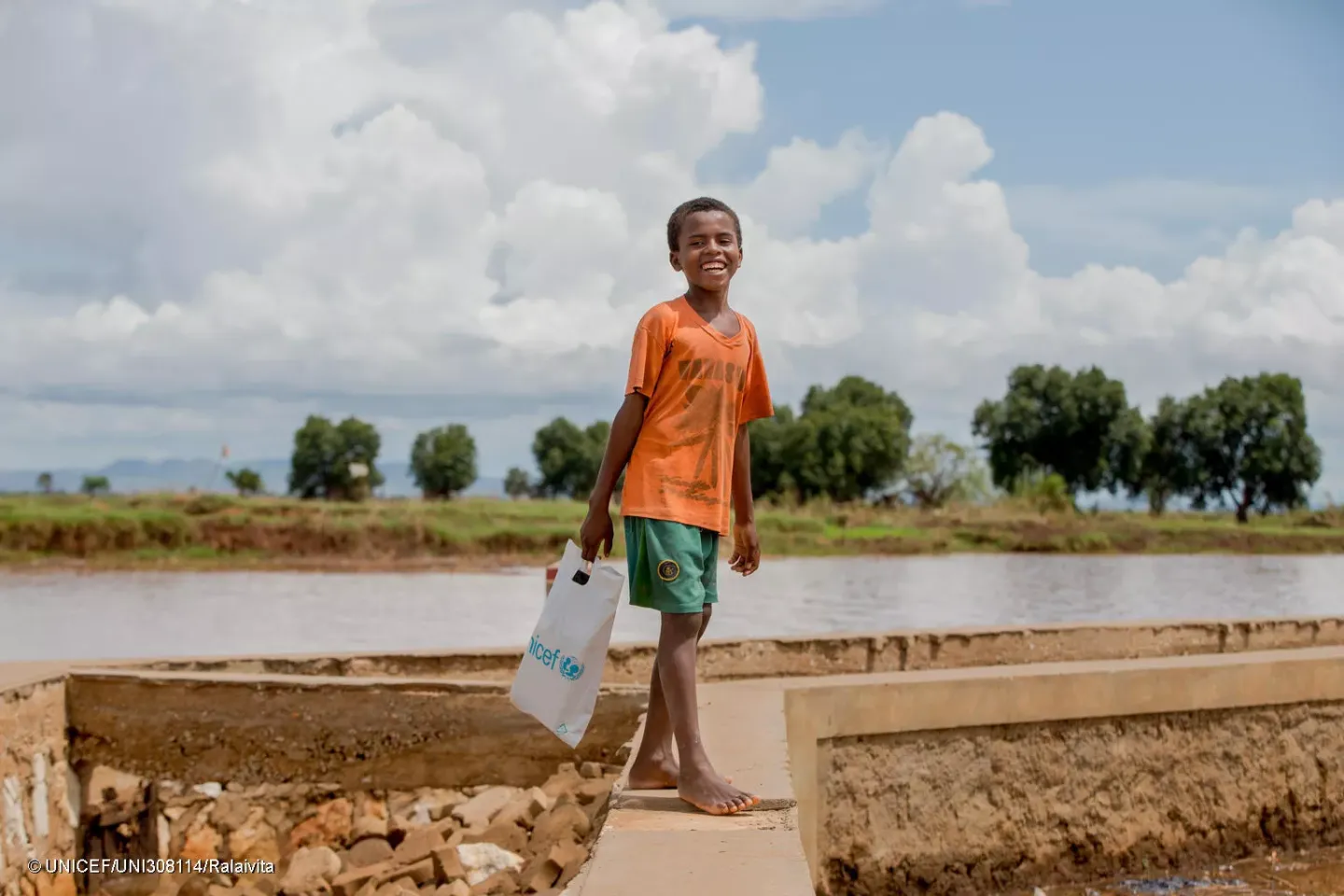 A family left homeless by floods focuses on the future. In January torrential rains in Madagascar caused devastating flooding in the north-east of the country uprooting ten of thousands.
