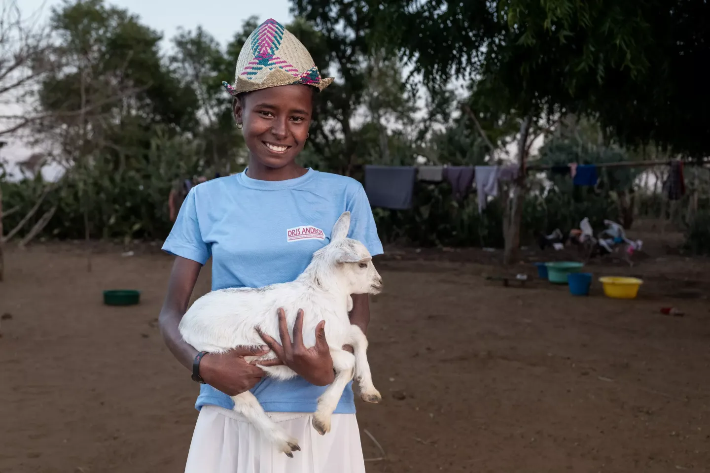 Kirimosa, r&eacute;gion d&rsquo;Androy &ndash; Mboie, 17 ans et en classe de seconde, est b&eacute;n&eacute;ficiaire du programme de comp&eacute;tences de vie. 