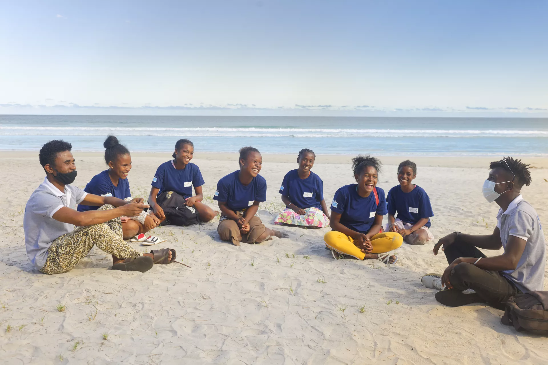 Jeunes b&eacute;n&eacute;ficiaires du programme Lifeskills dans le Sud de Madagascar