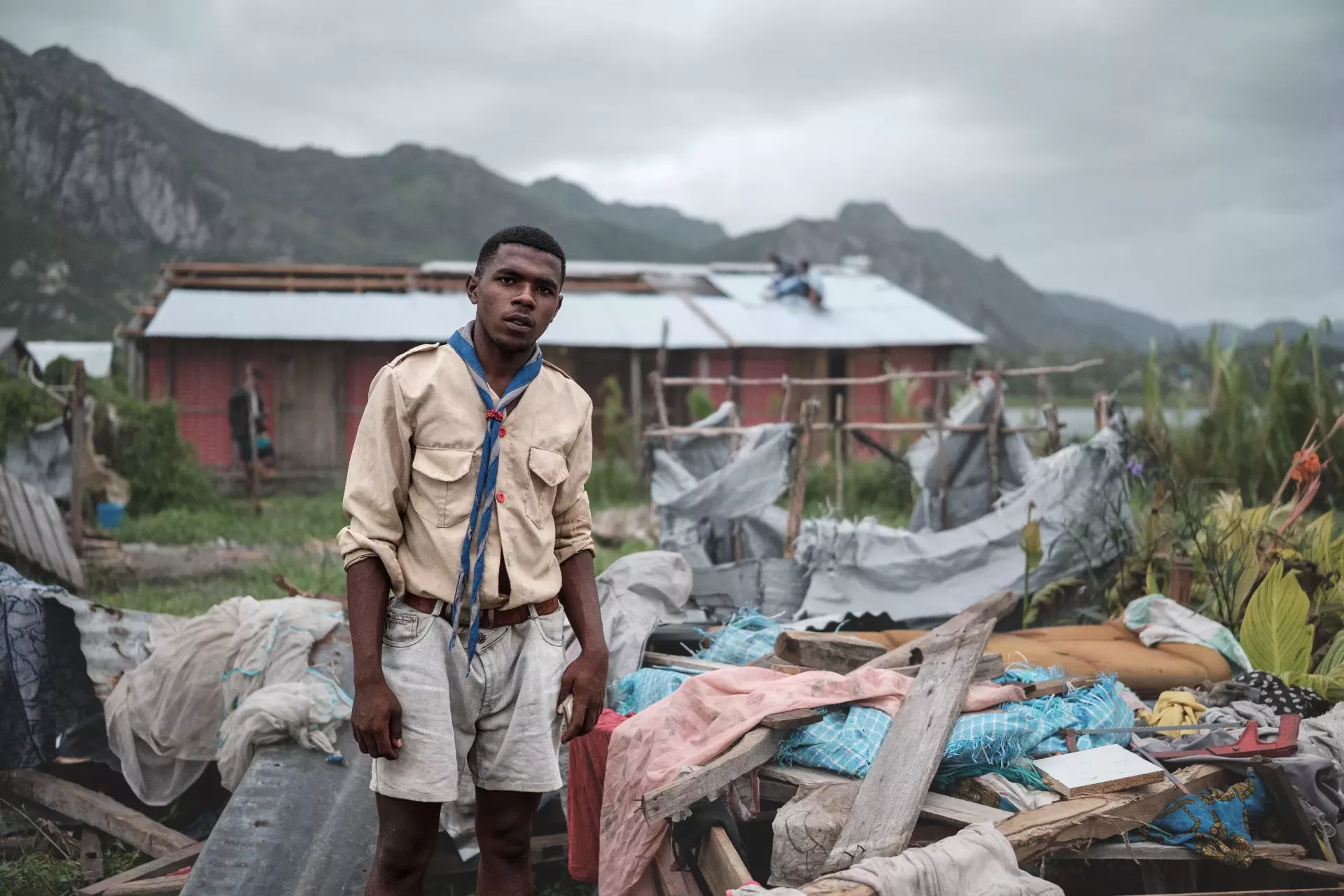 Intervention des scouts lors de la reponse aux urgences face au TT Jude dans le Sud de Madagascar