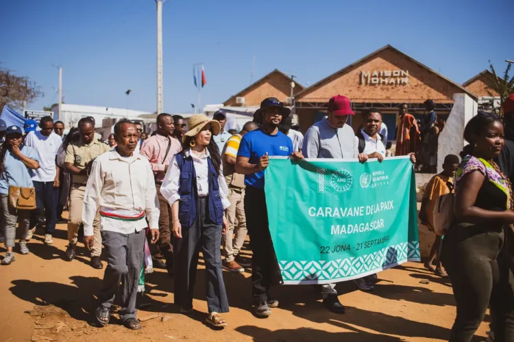 &Agrave; Ampanihy, la Caravane de la Paix rassemble les communaut&eacute;s autour de l&rsquo;eau, du climat et de la coh&eacute;sion sociale