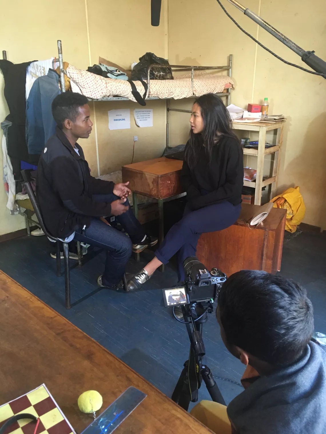 Matina en tournage