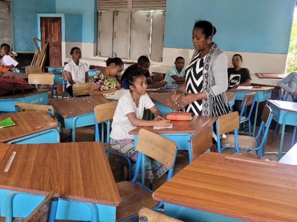 Mme RAZANANTSOA Germaine Nadia, Directrice CEG Anosivelo Farafangana