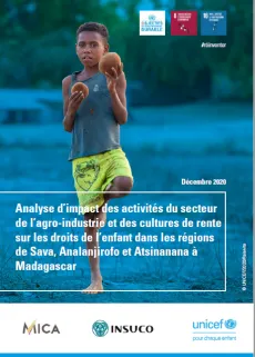 Analyse d&rsquo;impact des activit&eacute;s du secteur de l&rsquo;agro-industrie et des cultures de rente sur les droits de l&rsquo;enfant &agrave; Madagascar 