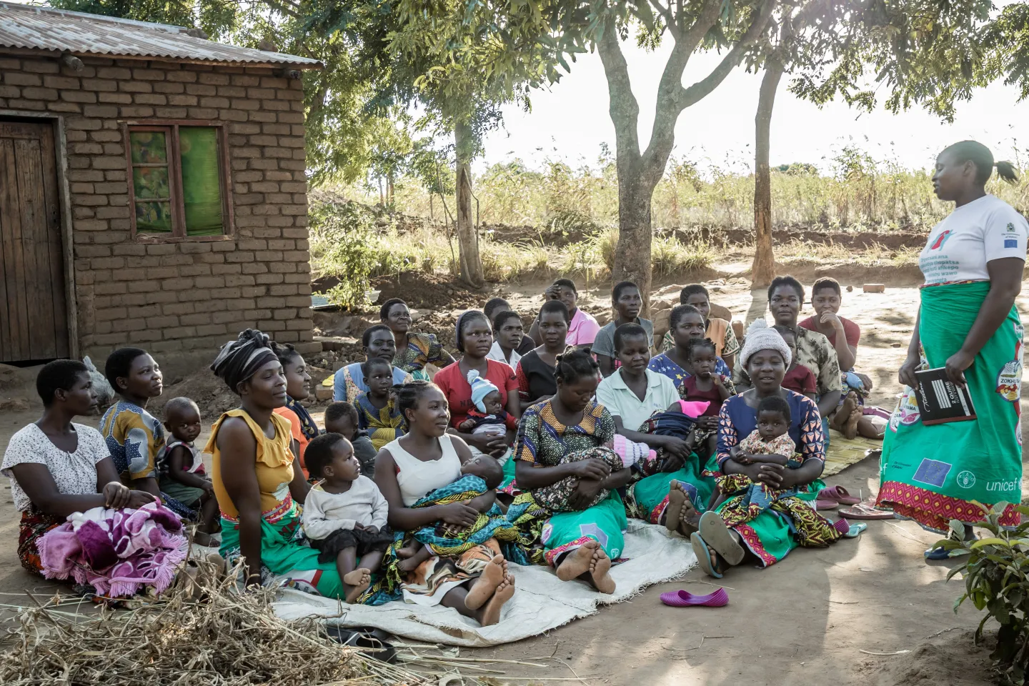 Afikepo Tapasidwa care group members during a sensitation session in Mulanje