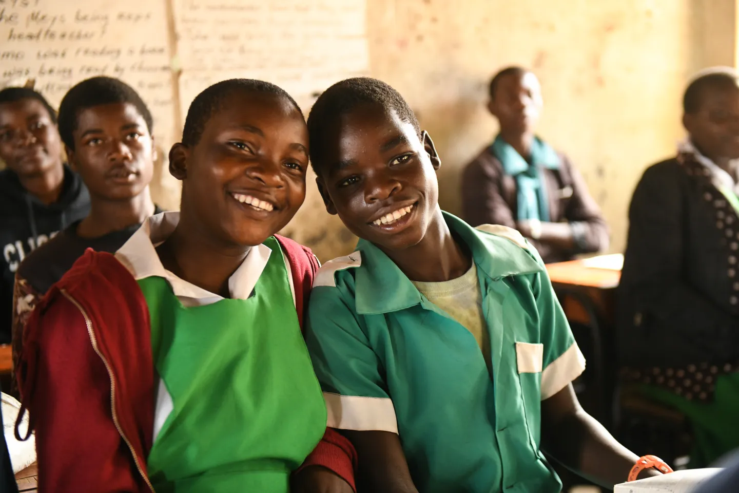 Learners in class at a school in rural lilongwe