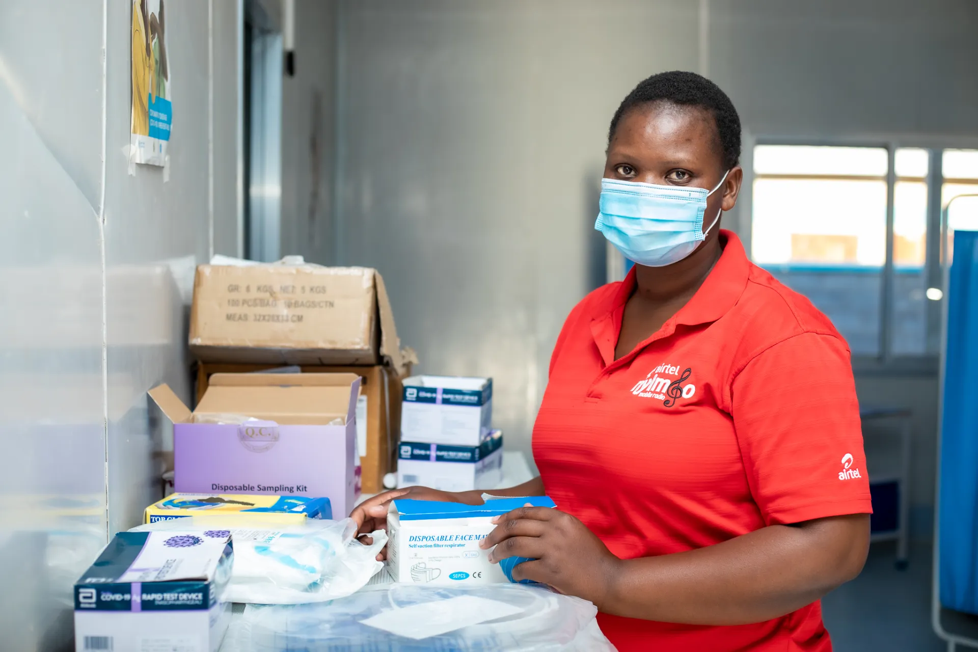 Gilbertha Chisamba Bayira, a nurse at Kameza Treatment Unit in Blantyre 