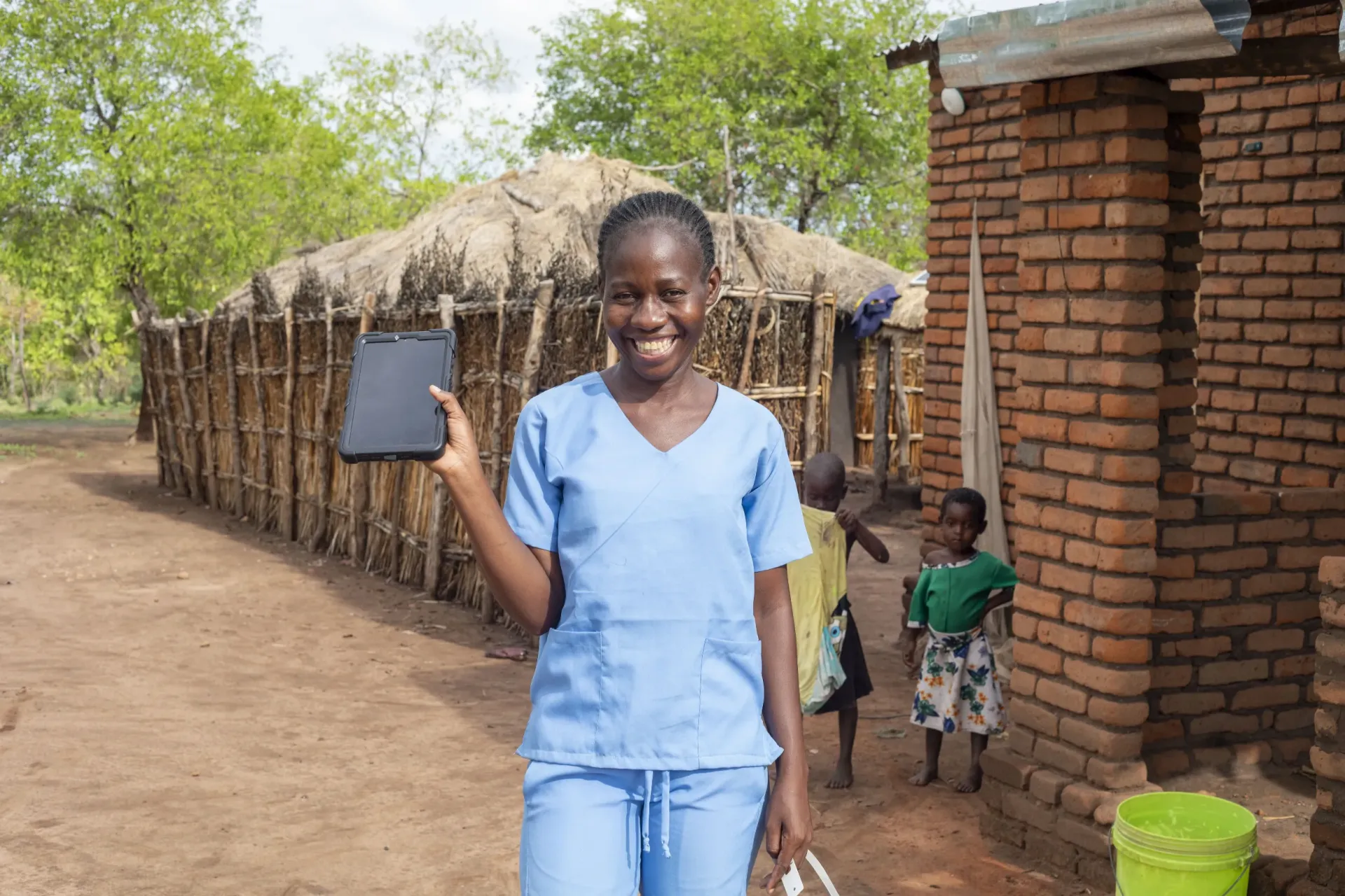 Health surveillance assistant Ellen Kabisa at Chamanga Village in Chikwawa District.