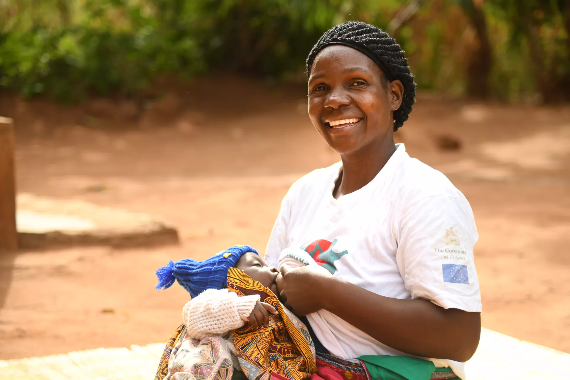 Ireen Musa breastfeeds her baby at her home in  Kachere Village, Chiradzulu 