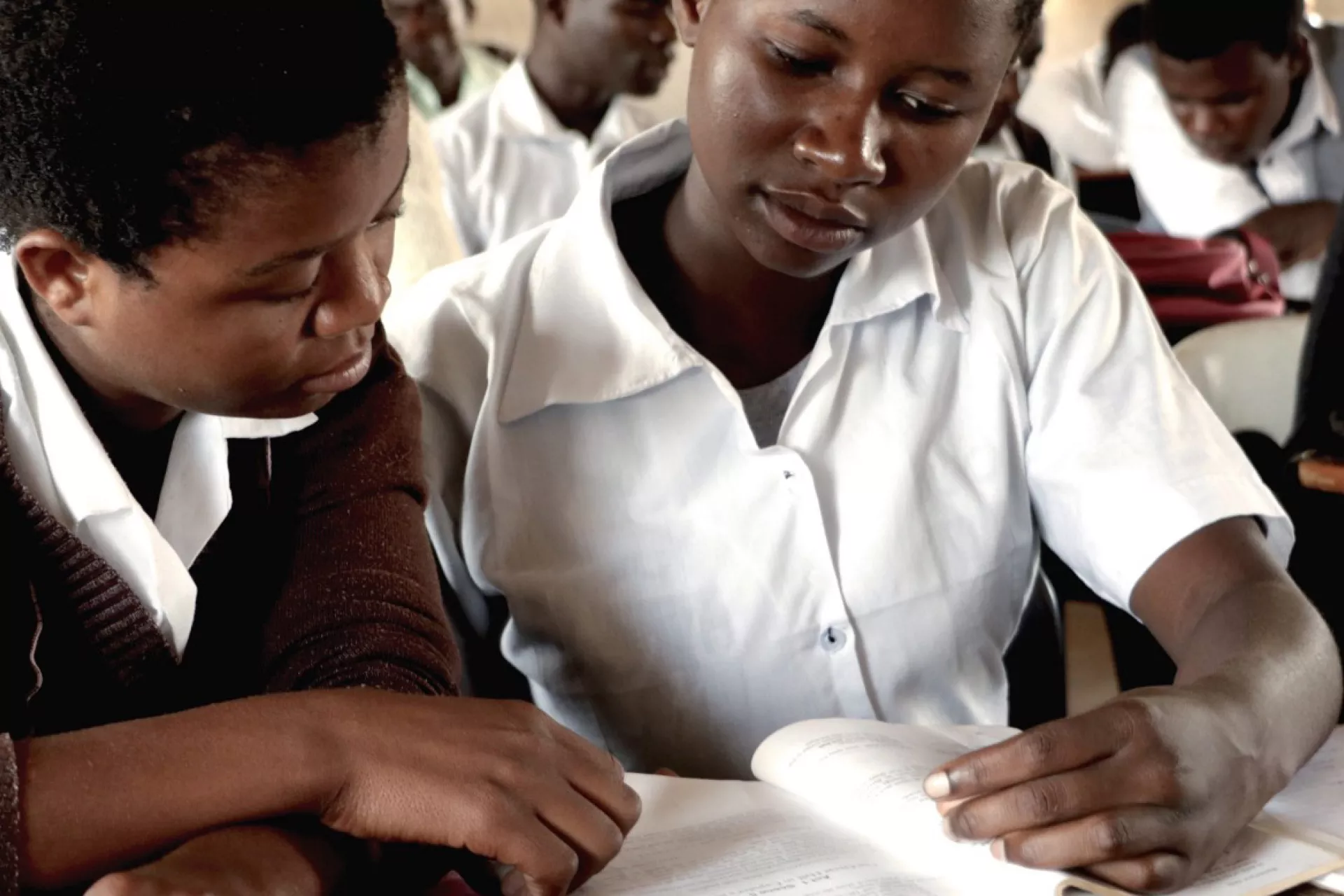KIND Fund Scholar Rehema in class at Namwera Secondary School in Mangochi