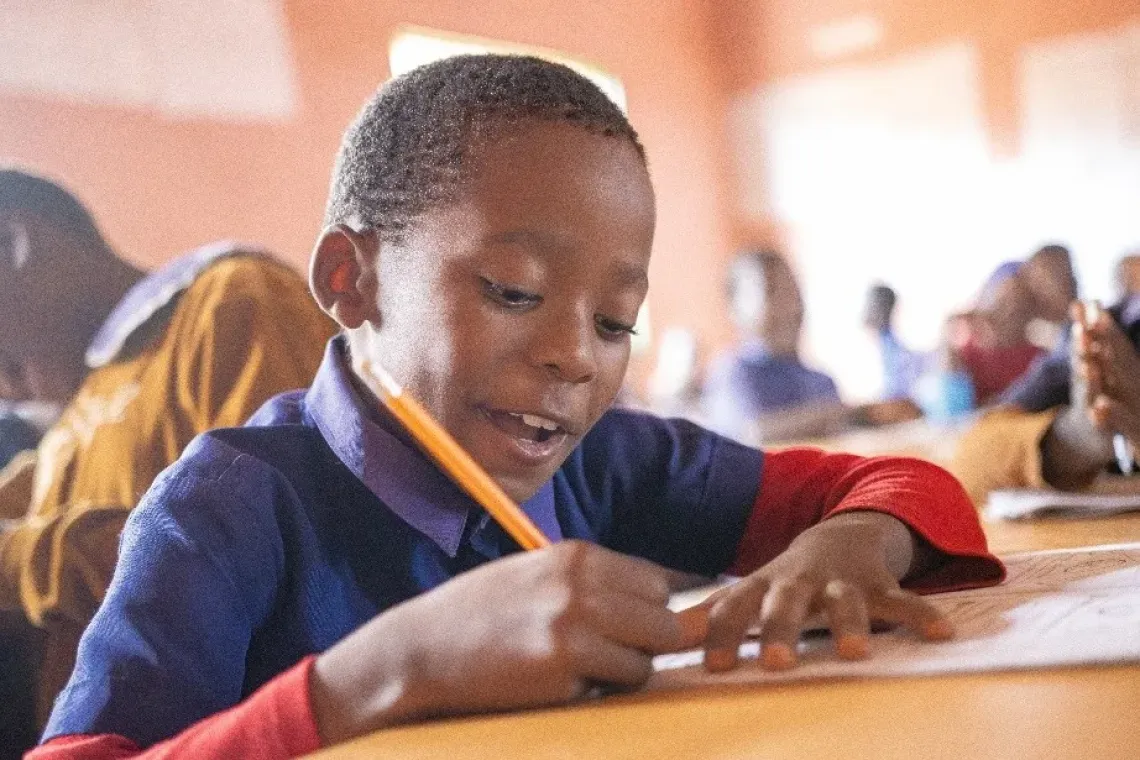Chimwemwe finally loves his handwriting.